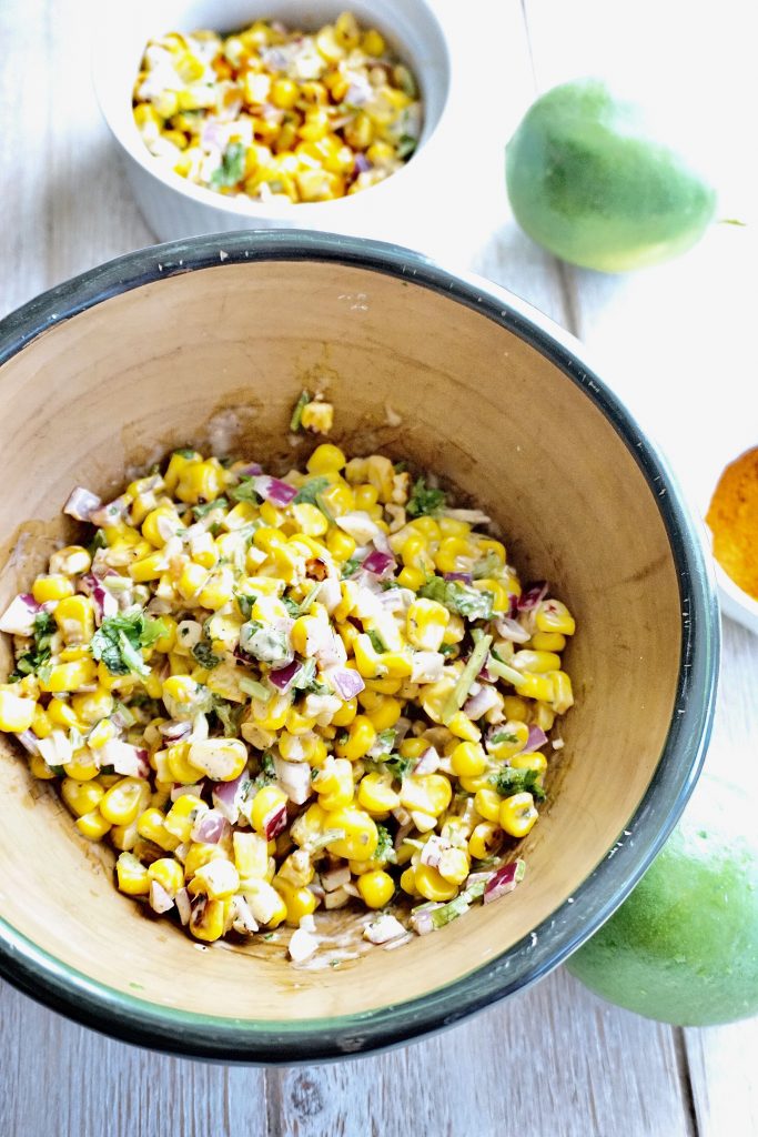Vegan esquites (Mexican Street Corn Salad)