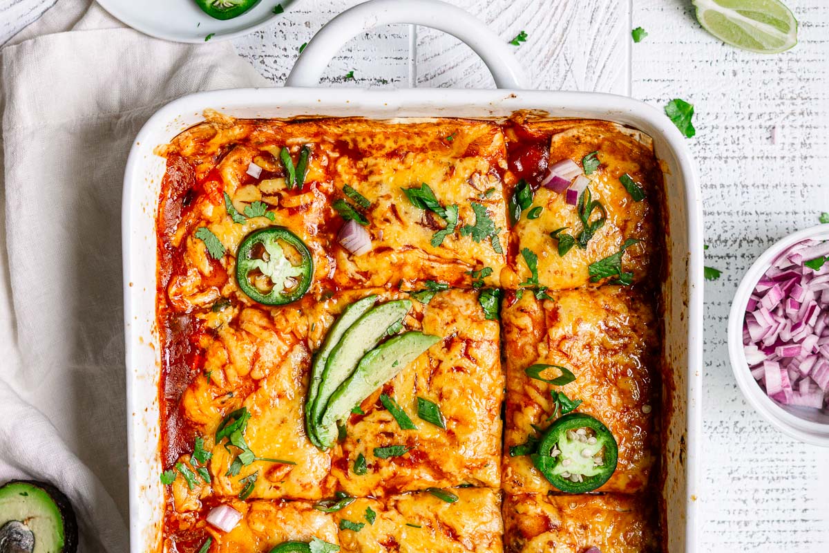 vegetarian enchilada casserole