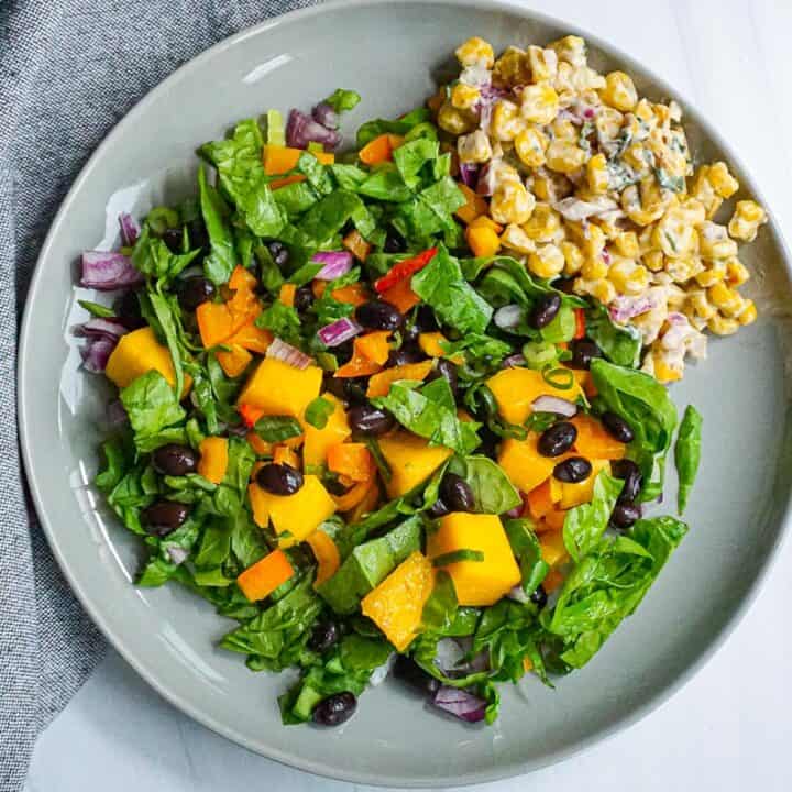 Black Bean and Mango Salad with Lime Dressing Share the Spice