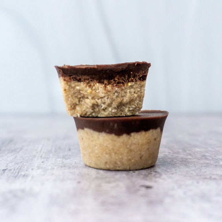 Oat Cups with Almond Butter Chocolate