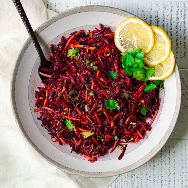 beet and carrot slaw