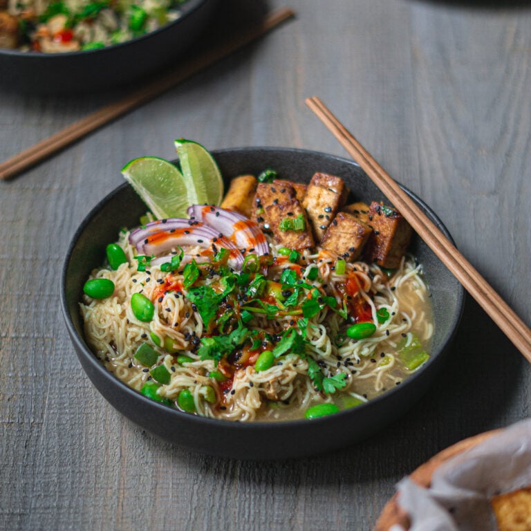 Maggi Masala Noodles with Vegetables and Tofu