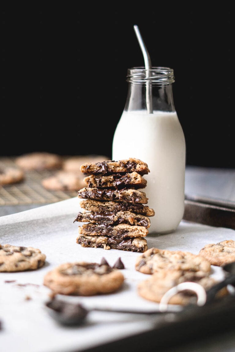 Chewy Eggless Chocolate Chip Cookies Share the Spice