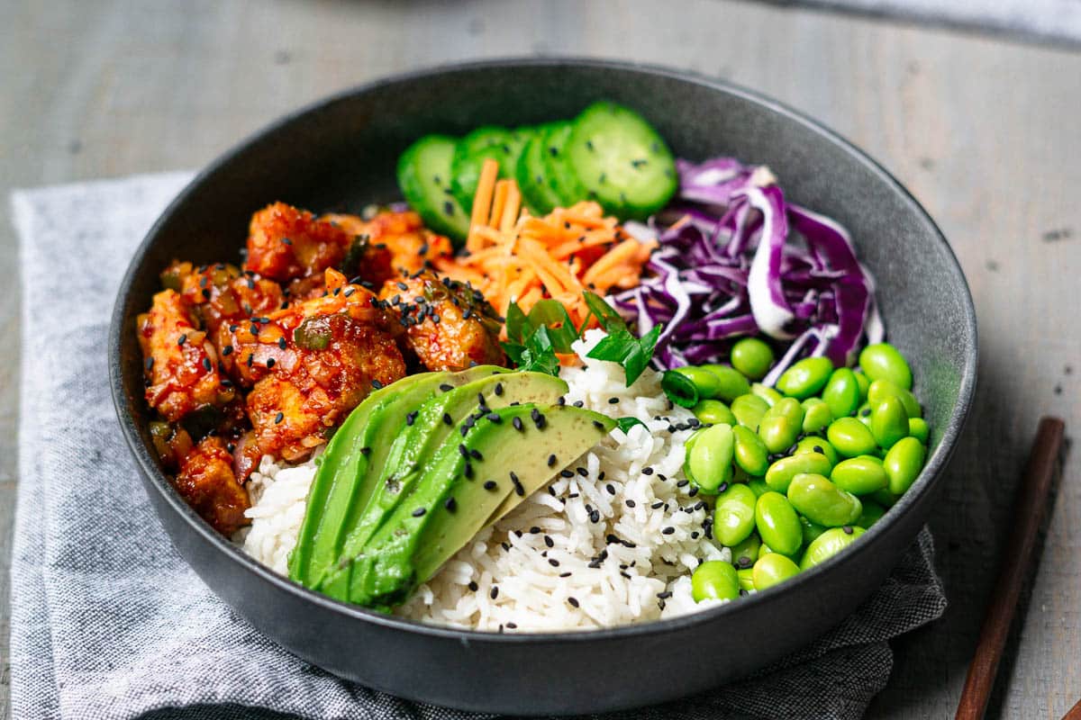 tofu poke bowl