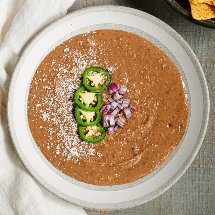 Instant Pot Refried Beans Share the Spice
