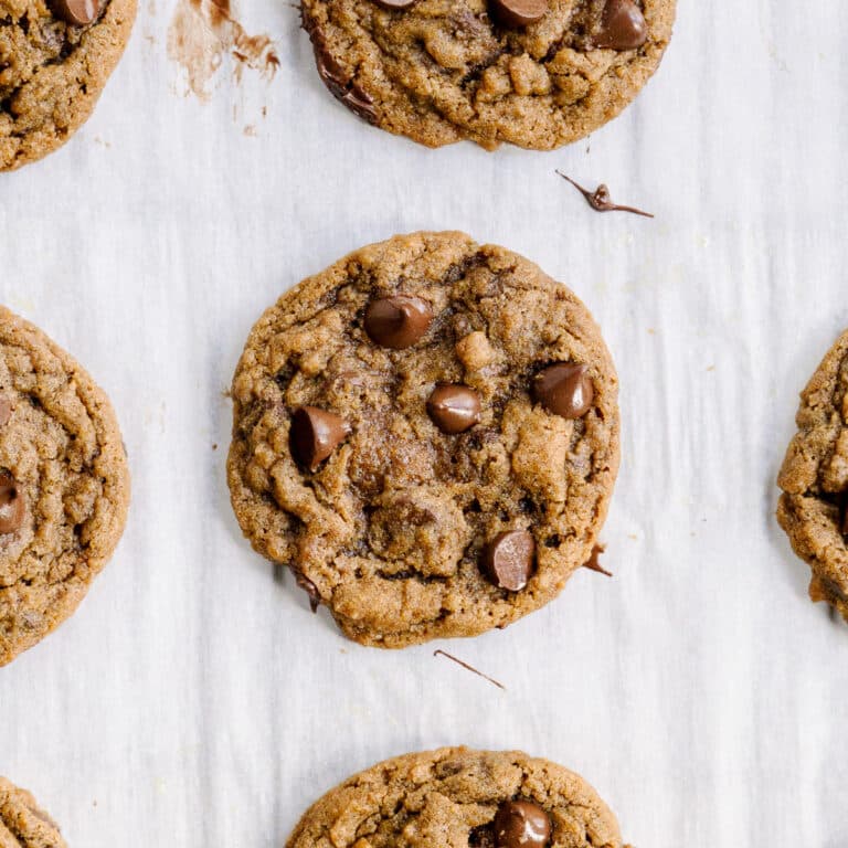 chocolate chip espresso cookies baked