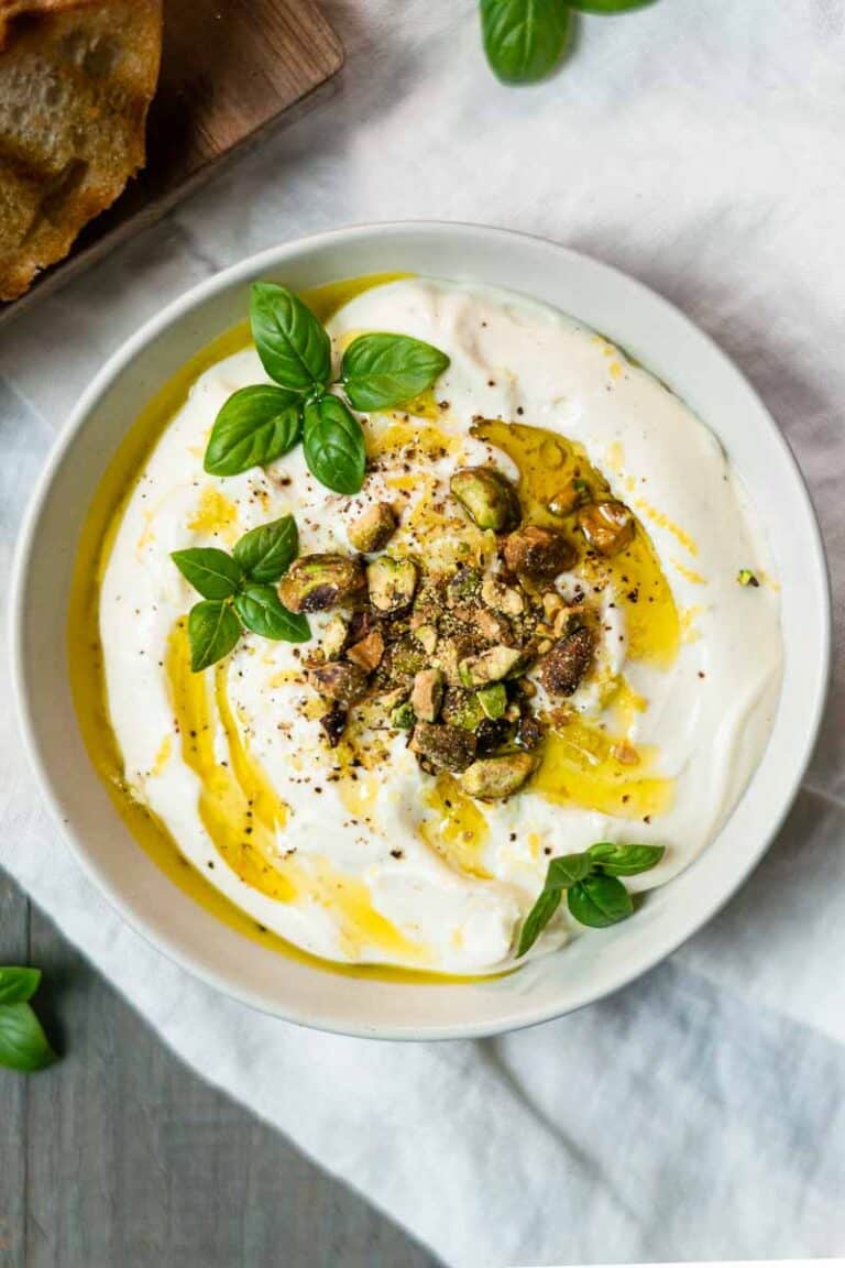 Whipped Ricotta with Roasted Pistachios - Share the Spice