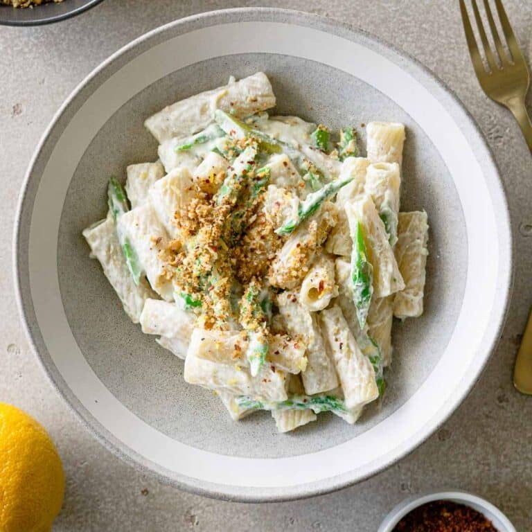 pasta dish in a serving bowl