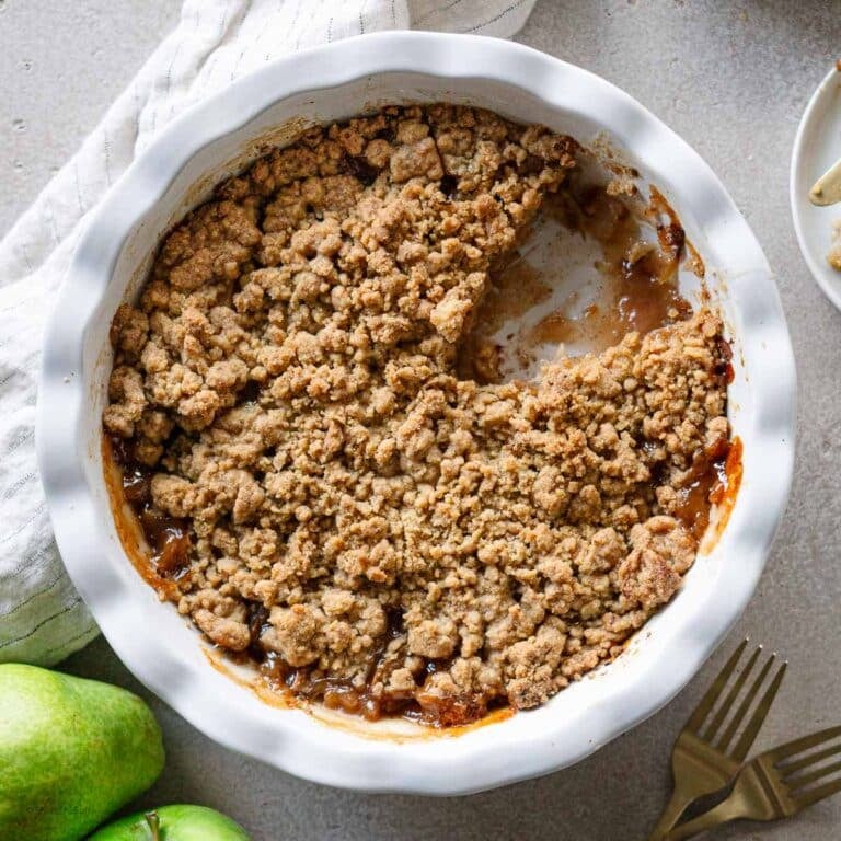 crumble with a piece removed