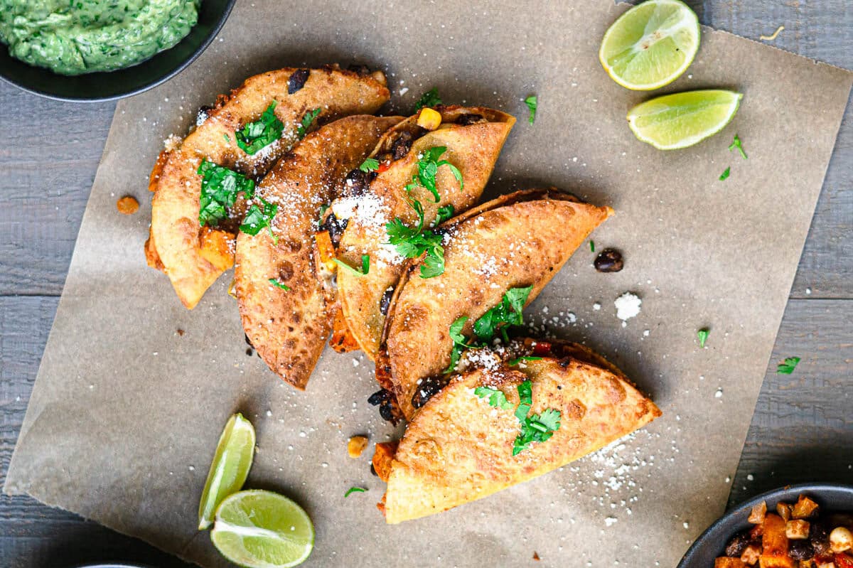 crispy black bean tacos