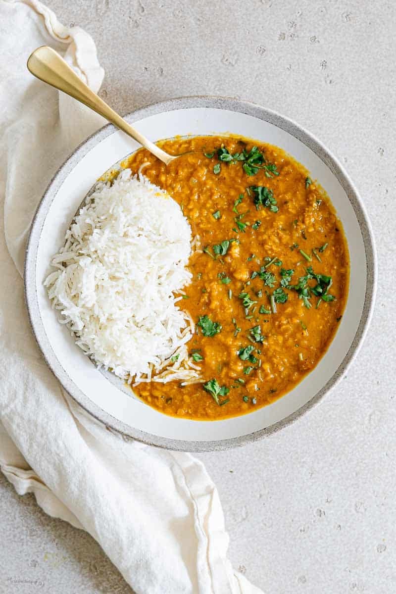 creamy red lentil curry
